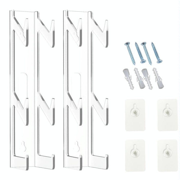 Acrylic Game Controller And Headphone Wall Mount Set Of 2 Controllers & Attachments