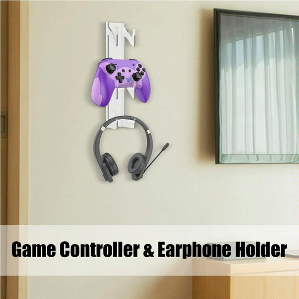 Acrylic Game Controller And Headphone Wall Mount Set Of 2 Controllers & Attachments