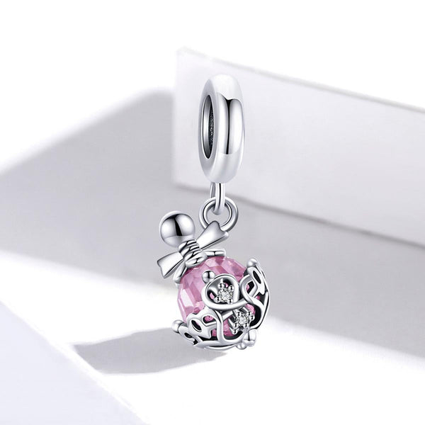 925 Sterling Silver Perfume Bottle Pendant For Diy Bracelets & Necklaces Charms & Pendants