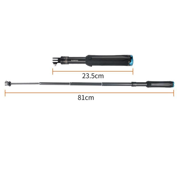 Foldable Tripod Selfie Stick For Action Cameras 23.5 81Cm Length Selfie Sticks