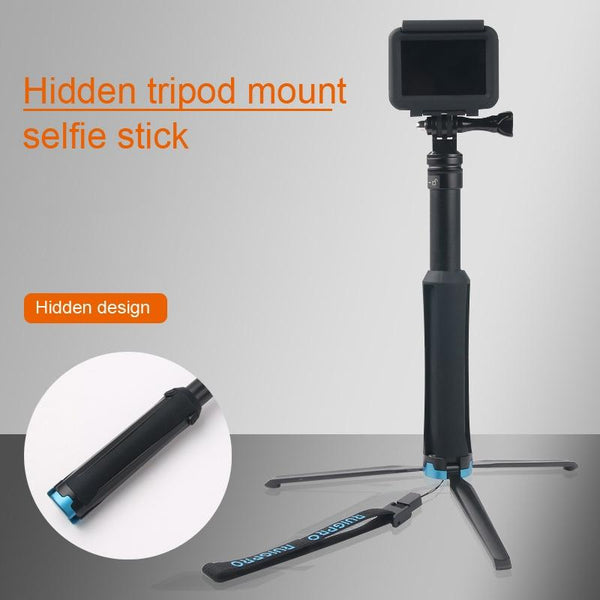Foldable Tripod Selfie Stick For Action Cameras 23.5 81Cm Length Selfie Sticks