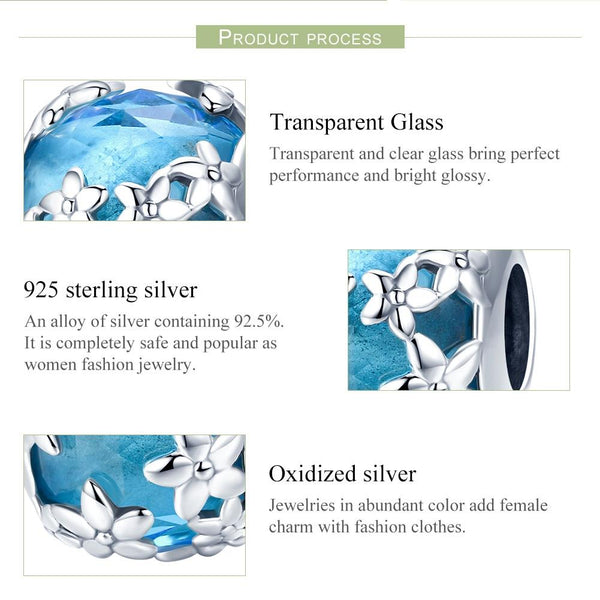 925 Sterling Silver Daisy Bead Diy Accessories Charms & Pendants