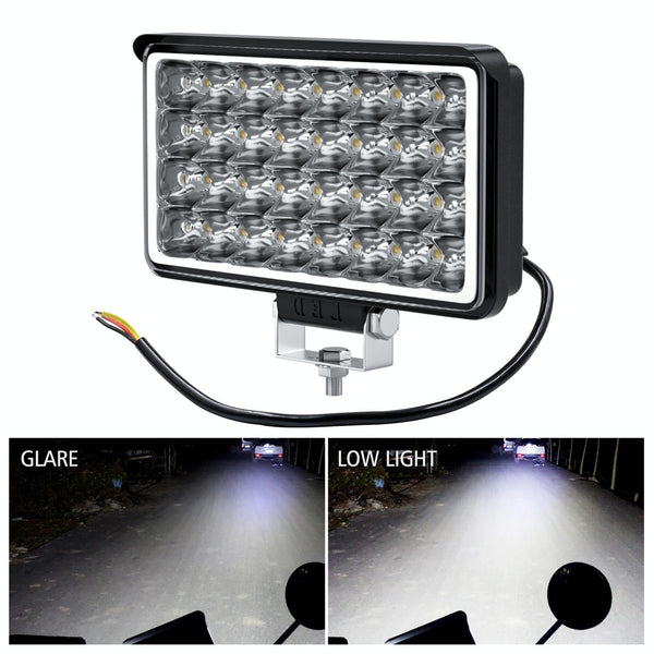 Cs 1242A1 Car Inch Square 32Leds Highlight Work Light Modified Front Bumper Lamp Spotlight Led Car Lights