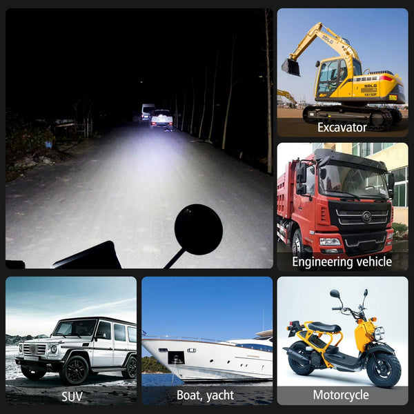 Cs 1242A1 Car Inch Square 32Leds Highlight Work Light Modified Front Bumper Lamp Spotlight Led Car Lights