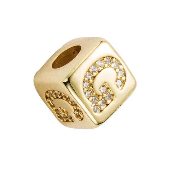 Brass Micro Inlaid Couple Red String Bracelet English Letter Beads Diy Jewelry Style G Charms & Pendants