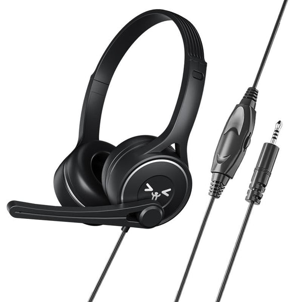 3.5Mm Online Class Headset Black Headsets