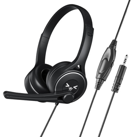 3.5Mm Online Class Headset Black Headsets