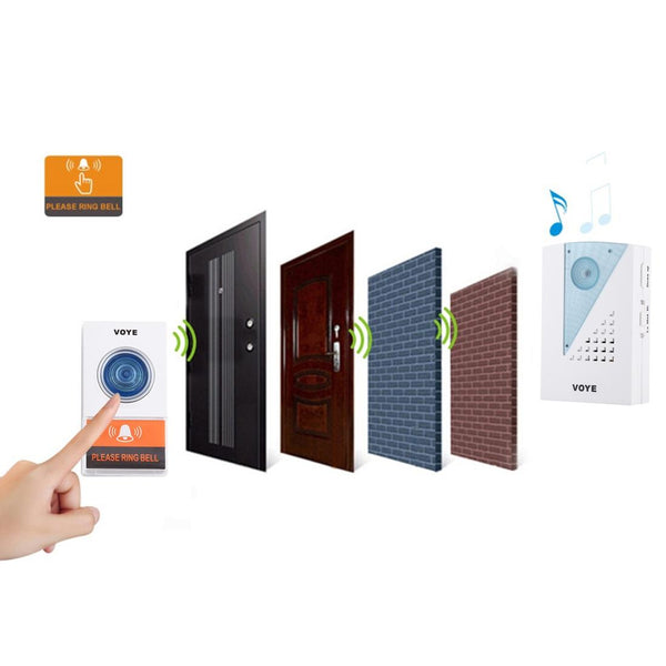 Wireless Doorbell With 38 Sounds And Remote Control Polyphony Smart Doorbells