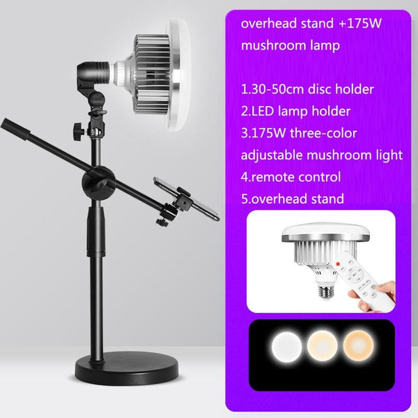 Live Support Photography Light 355W Mushroom Lamp & Stand Light Stands & Booms