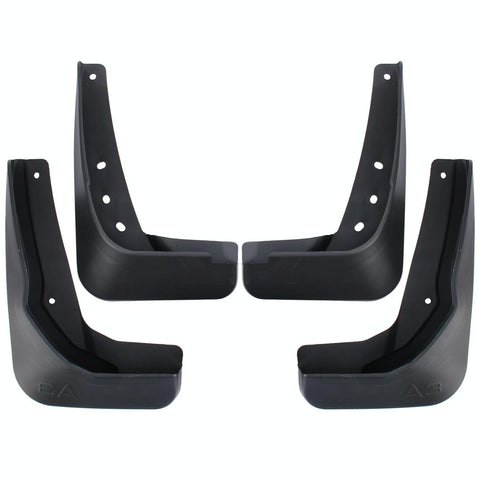 4 Pcs Car Auto Semi Rigid Pvc Splash Flaps Fender Guard For Audi A3 Sedan 2014 Fenders & Mud Guards