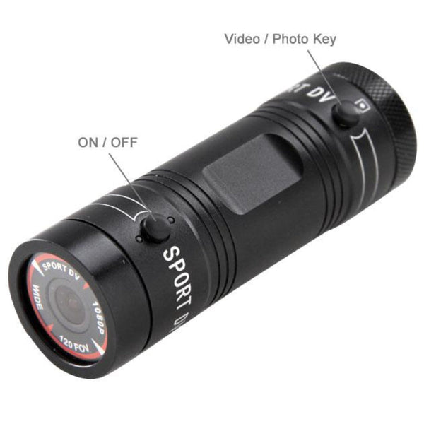 Full Hd 1080P Action Camera With 120 Degree Wide Angle Lens Tf Card Support Digital Cameras