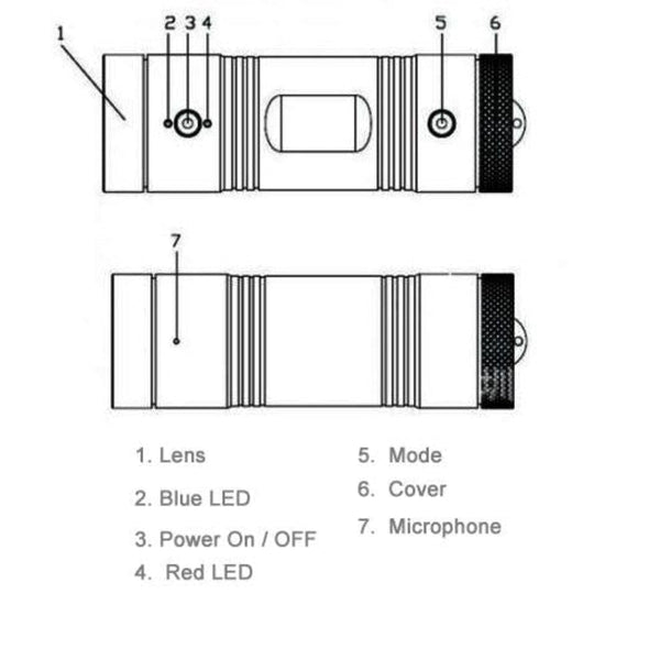 Full Hd 1080P Action Camera With 120 Degree Wide Angle Lens Tf Card Support Digital Cameras