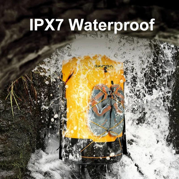 Waterproof Outdoor Stream Tracing Backpack Black 16L Light Grey Dry Bags