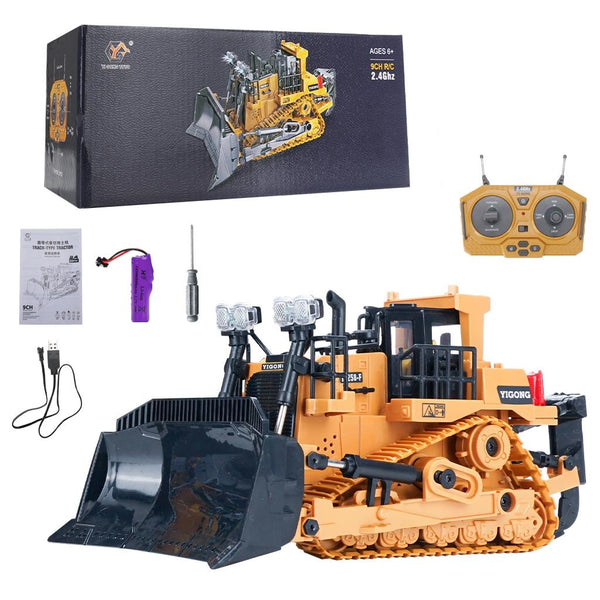 2.4G Rc 9 Channel Heavy Bulldozer 1 24 Crawler Multi Function Other Rc Model Vehicles & Kits