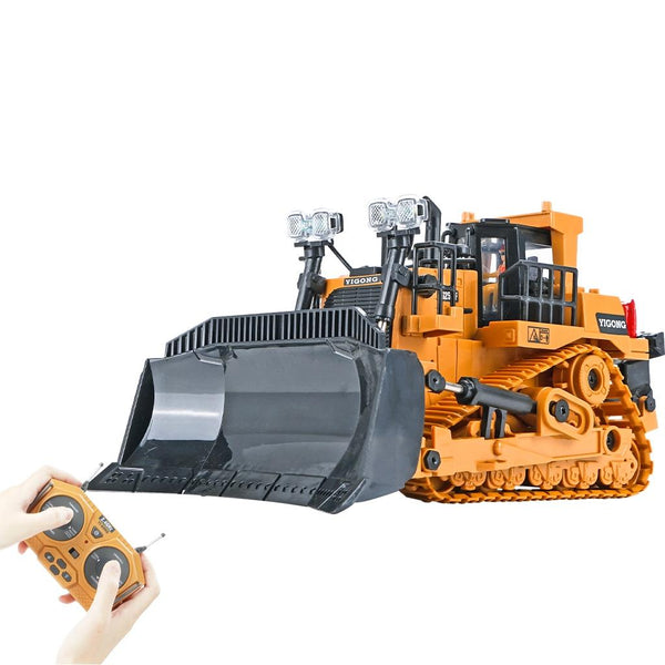 2.4G Rc 9 Channel Heavy Bulldozer 1 24 Crawler Multi Function Other Rc Model Vehicles & Kits
