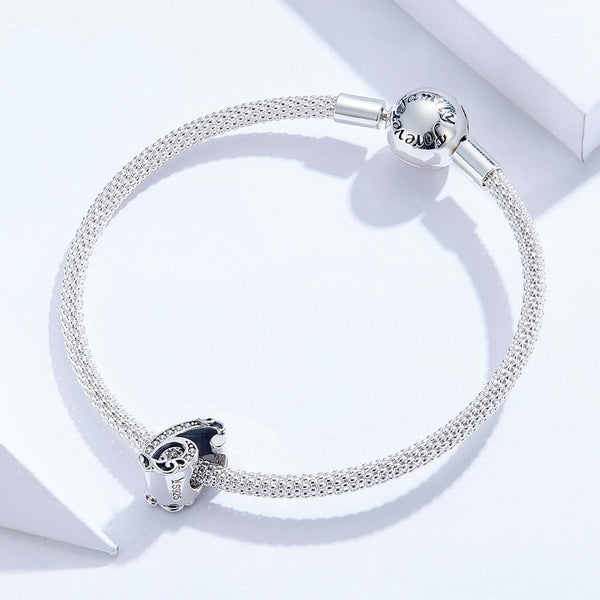 925 Sterling Silver Relief Number Series 0 Beads For Diy Bracelets And Necklaces Style 6 Charms & Pendants