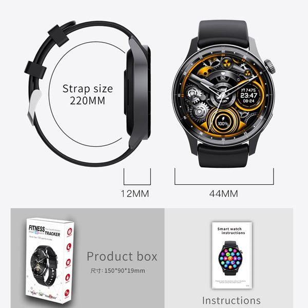 1.35" Smart Watch Bluetooth Calls Health Tracking 150+ Sports Modes Leather_Black Brown Smart Watches