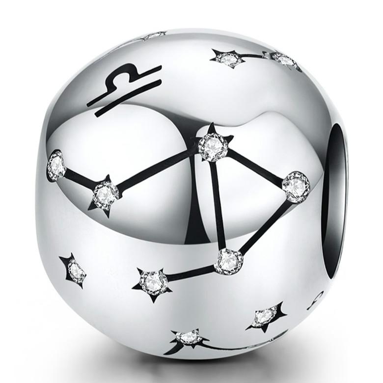 925 Sterling Silver Diy Zodiac Bracelet Beads Libra Style Charms & Pendants