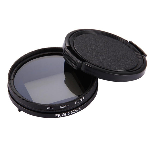 3 In 1 52Mm Round Cpl Lens Filter For Gopro Hero7 With Cap Camera Drone Accessories