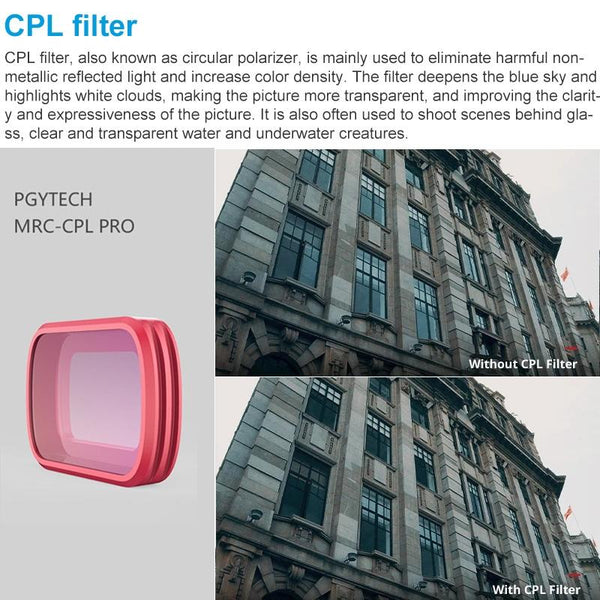 Professional Diving Lens Filter For Dji Pocket Mrc Cpl Camera Drone Accessories