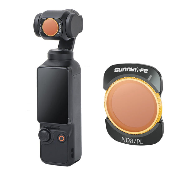 Sunnylife 3 In 1 Nd16 Camera Lens Filter For Dji Osmo Pocket No Gimbal Reset Nd8pl Camera Drone Accessories