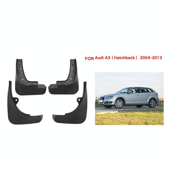 For Audi A3 2004 2013 4Pcs / Set Car Auto Soft Plastic Splash Flaps Fender Guard Fenders & Mud Guards