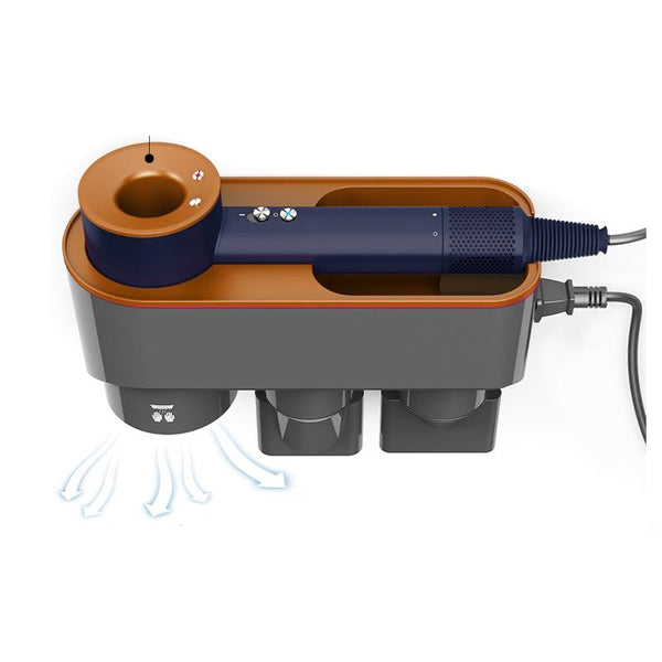 Wall Mounted Hair Dryer Bracket Storage Rack Black Nickel Ordinary Elegant Bronze Bathroom Storage & Organisers