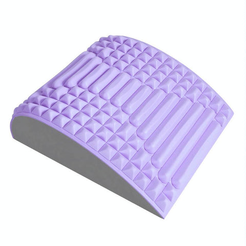 Blue Lumbar Massager For Spinal Stretching And Relaxation Solid Colour Purple Massagers