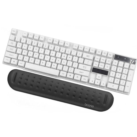 Silicone Memory Wrist Pad For Keyboard And Mouse Medium Size Black Mouse Pads & Wrist Rests