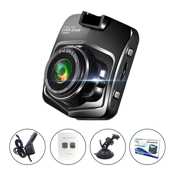 2.2 Car Dvr With Parking Monitoring & Loop Recording Black Rear View Monitors/Cams & Kits