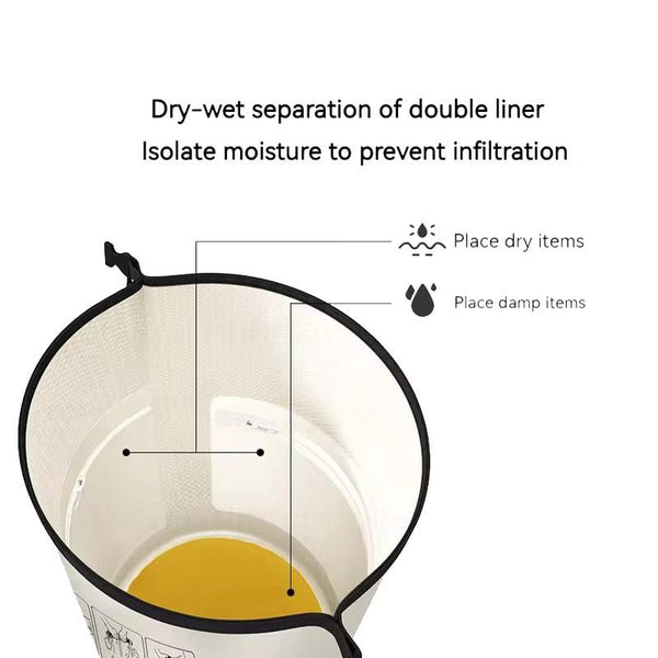 Waterproof Rafting Bag Dry Wet Separate Shoulder Pack For Outdoor Swimming 10L Green Gym Bags