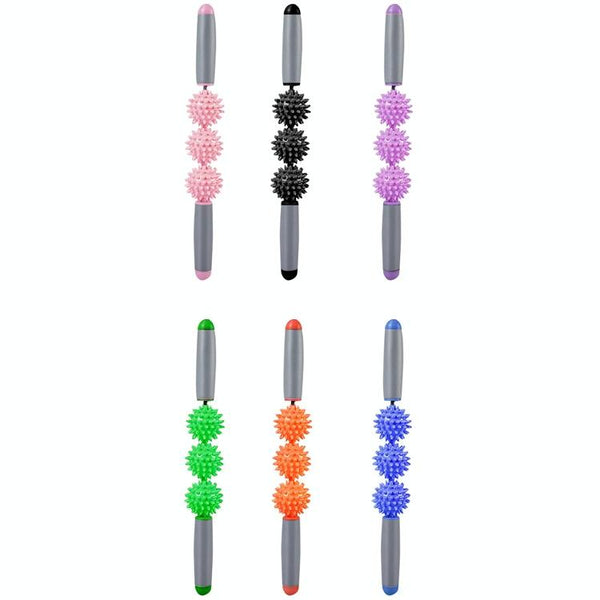 3 In 1 Eva Foam Roller Set 45Cm Length Pink Wolf Tooth Foam Rollers