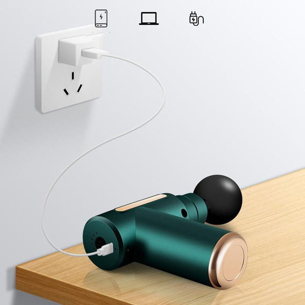 Electric Shock Muscle Massage Gun Mini Green Pocket Massagers