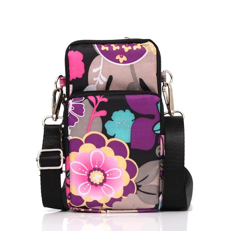 Animal Park Mini Crossbody Phone Wallet With Arm Band Purple Seal Women's Bags & Handbags
