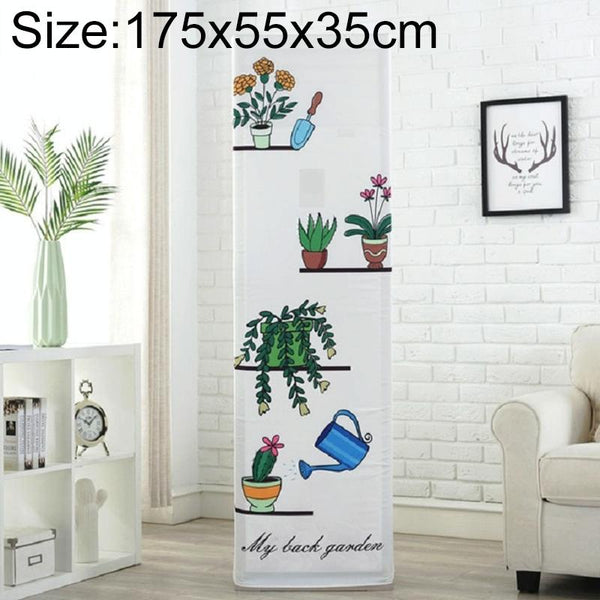 Green Plant Fabric Dust Cover For Vertical Cabinet Ac 175X55x35cm All Inclusive Portable Air Conditioners