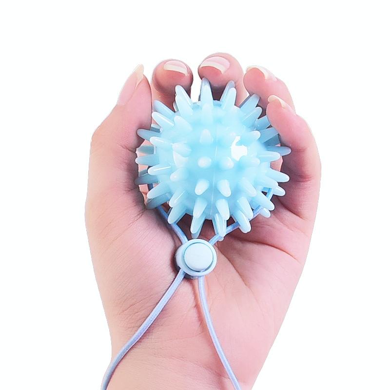 6Cm Tpr Grip Ball For Stroke Recovery & Massage Light Blue Massagers