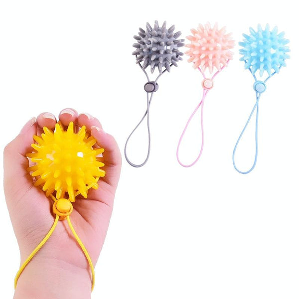 6Cm Tpr Grip Ball For Stroke Recovery & Massage Light Blue Massagers