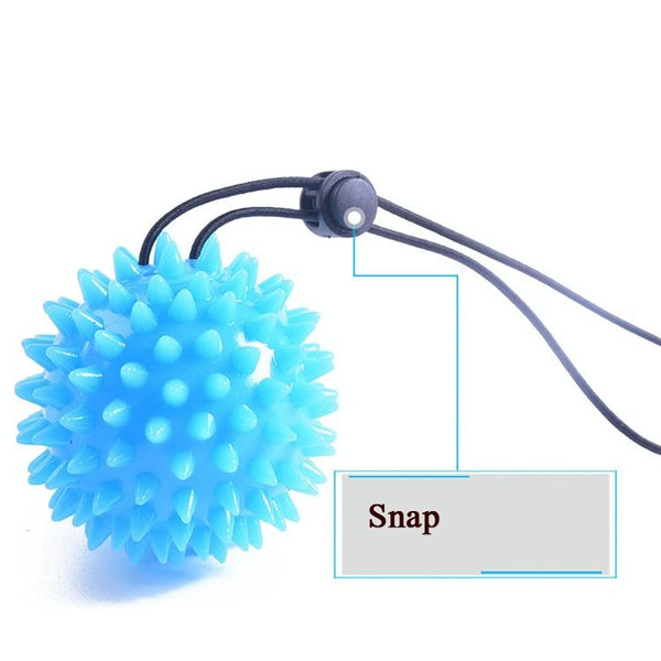 6Cm Tpr Grip Ball For Stroke Recovery & Massage Light Blue Massagers
