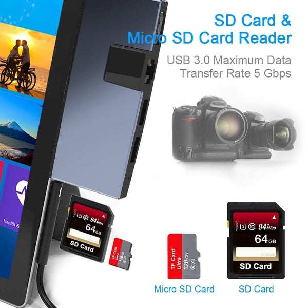 6 In 1 Usb 3.0 Hub With Lan 4K Hdmi Sd And Tf Adapter Usb Cables Hubs & Adapters