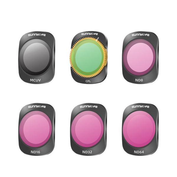 Dji Pocket 3 Camera Lens Filter 6 In 1 Uv Cpl Nd8 64 Camera Drone Accessories