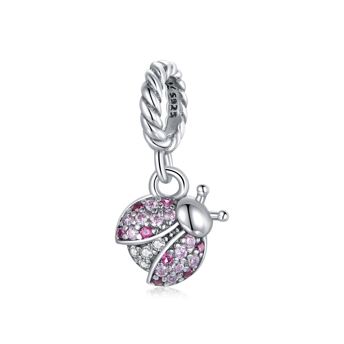 925 Sterling Silver Ladybug Pendant For Bracelets & Necklaces Charms & Pendants