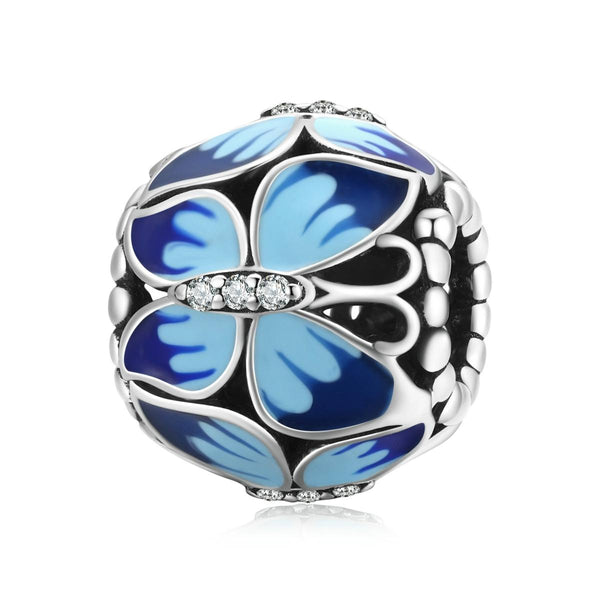 Veile Studios 925 Sterling Silver Vintage Butterfly Beads For Diy Bracelets & Necklaces Charms & Pendants