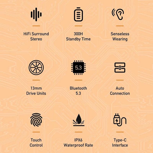 Wireless Gaming Bluetooth T58 Black Earbuds