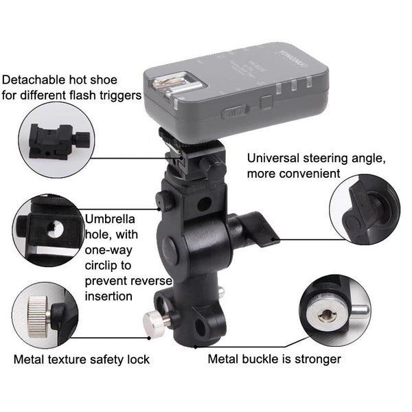 Lightweight D Shaped Flash Mount For Top Lighting Flash Brackets