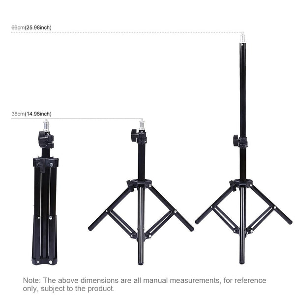 Live Broadcast Dual Phone Bracket With 70Cm Tripod & 6.2 Inch 16Cm Led Ring Light Kit Mounts & Holders