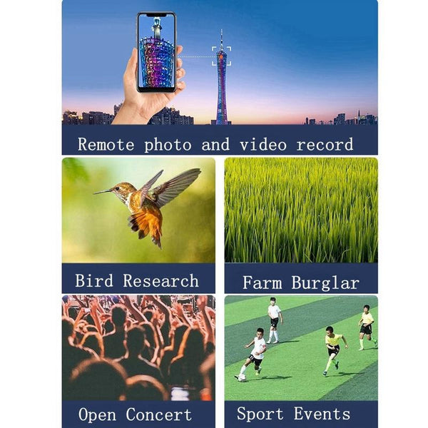 Wireless Motion Detection Monocular With Metal Tripod 70X Magnification Binoculars & Monoculars