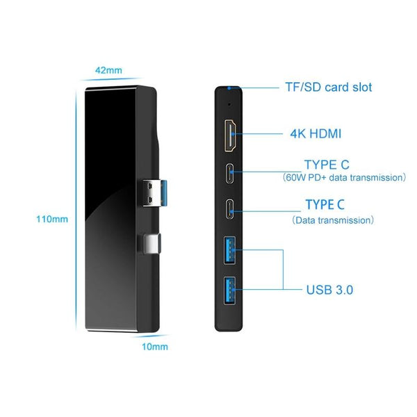 Multi Port Hdmi + Usb 3.0 Type C Adapter Usb Cables Hubs & Adapters