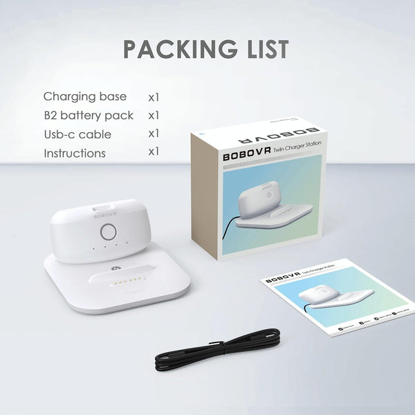 Quest 3 Head Strap Charger With Magnetic Dock For B2 Battery Pack Controllers & Attachments