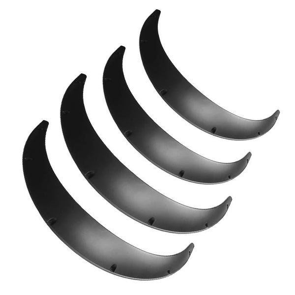 4 Pcs Car Universal Fender Flares Wheel Eyebrow Black Not Painted Fenders & Mud Guards