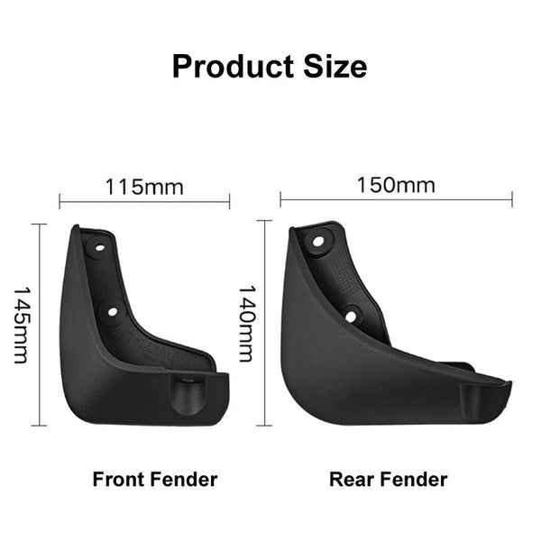 For Kia Picanto 2011 2018 4Pcs / Set Car Auto Soft Plastic Splash Flaps Fender Guard Fenders & Mud Guards